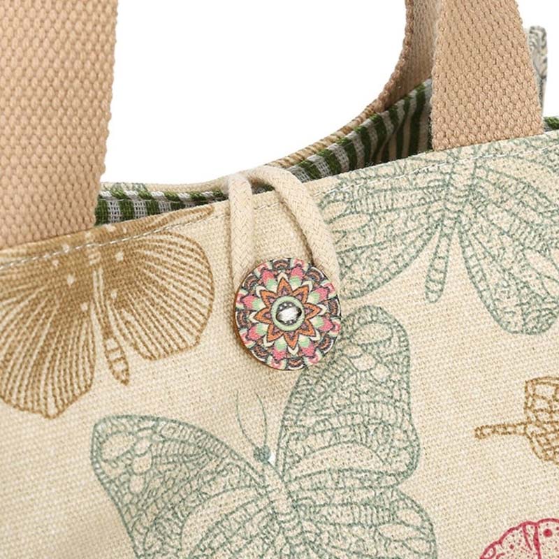 Damen Tragetasche mit Tiermuster aus Segeltuch Jully