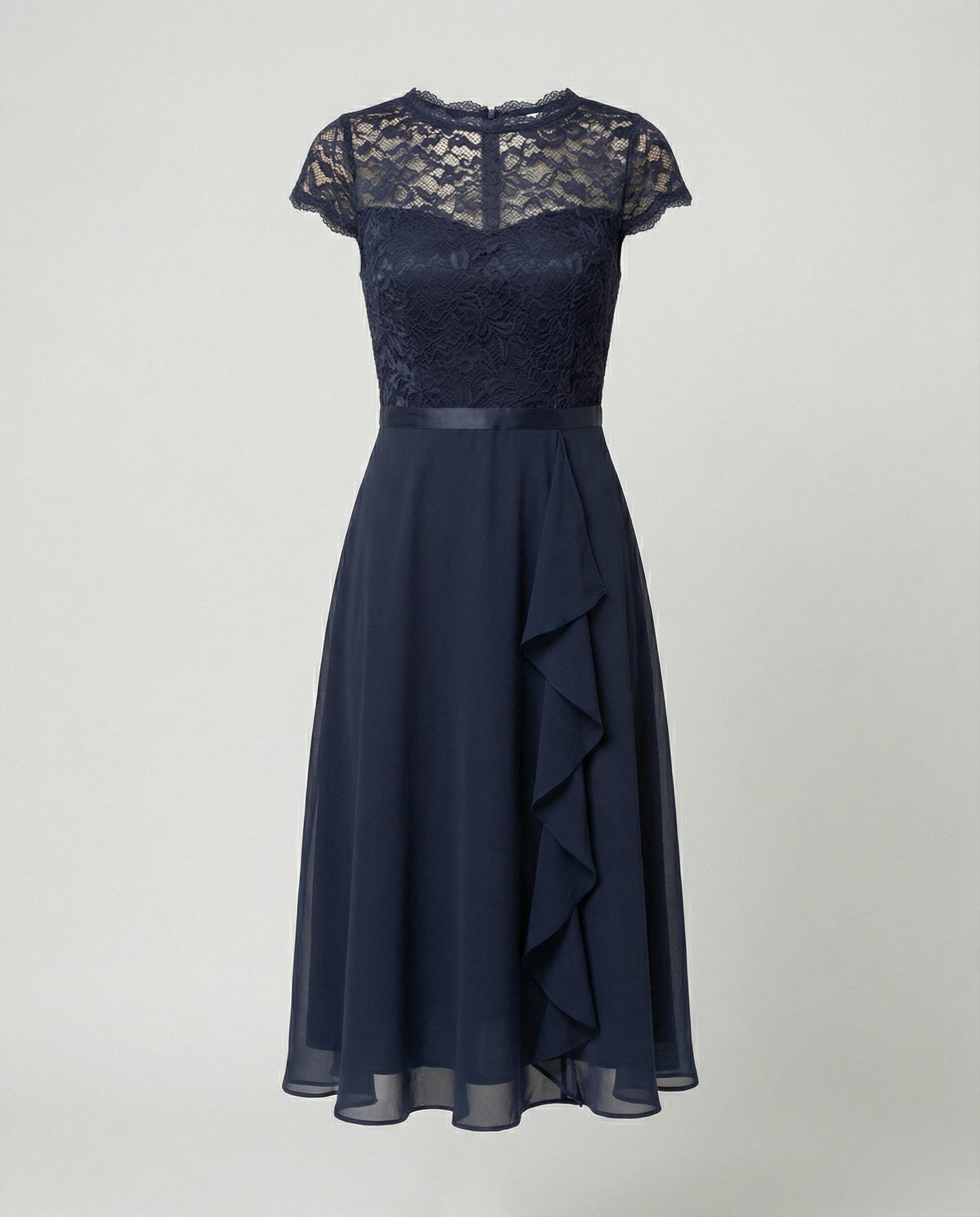 Damen Transparentes Kleid mit Femininer Silhouette Jully