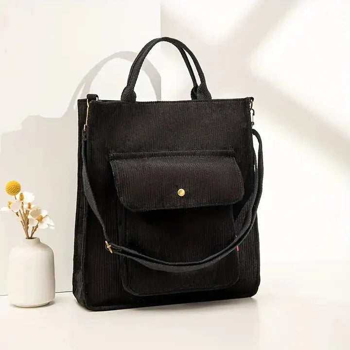 Damen Umhängetasche aus Cord mit elegantem Design Jully