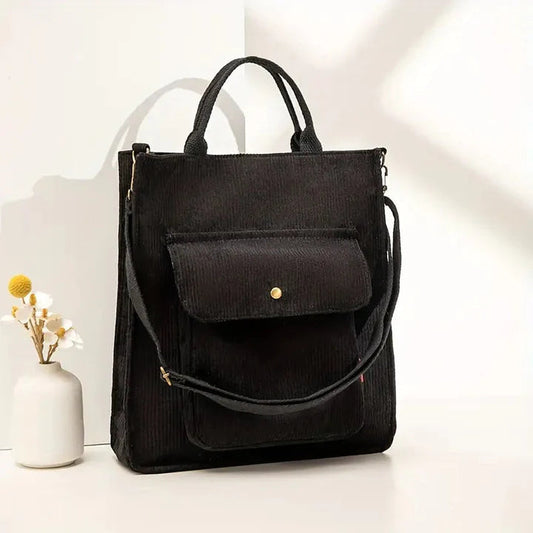 Damen Umhängetasche aus Cord mit elegantem Design Jully