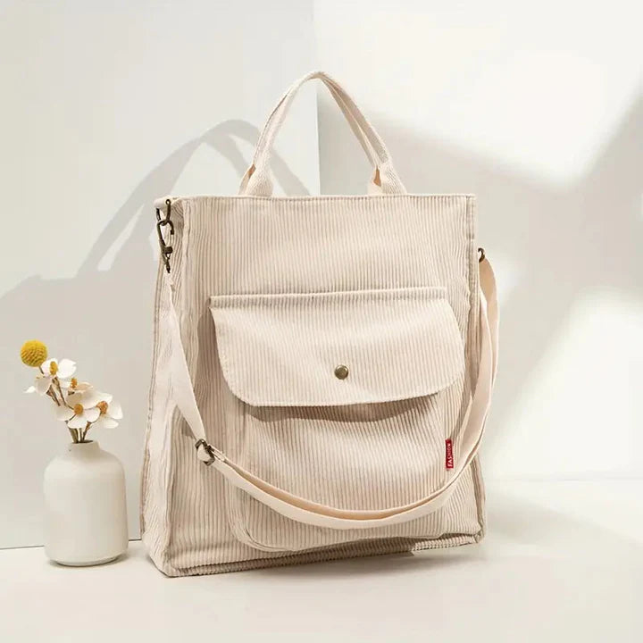 Damen Umhängetasche aus Cord mit elegantem Design Jully