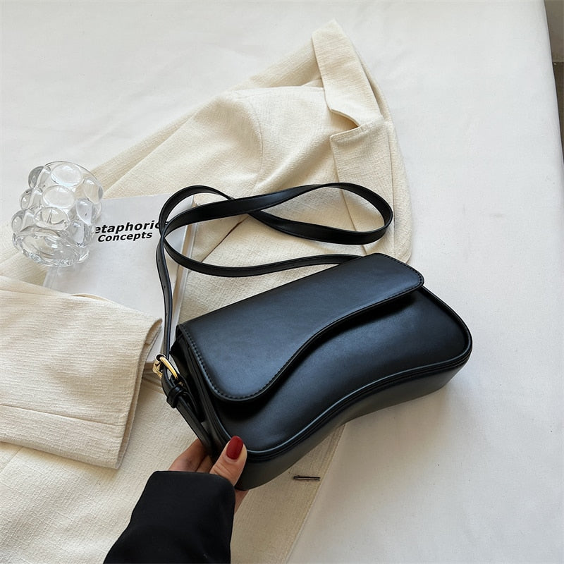 Damen Umhängetasche aus Leder im Vintage-Design Jully