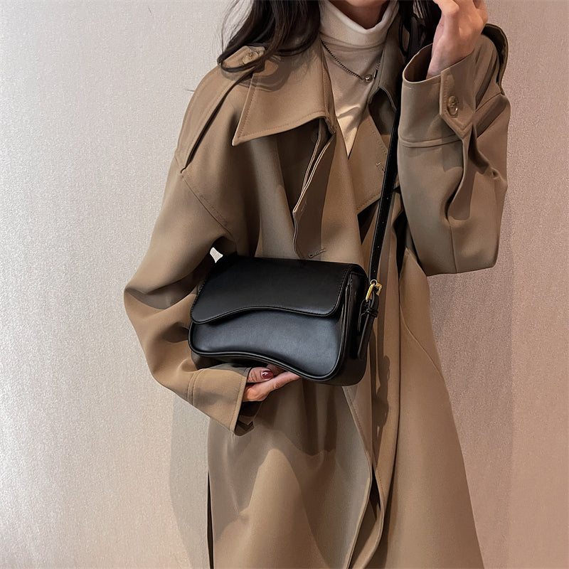 Damen Umhängetasche aus Leder im Vintage-Design Jully
