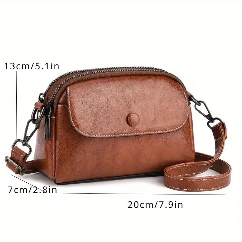 Damen Umhängetasche aus PU mit praktischem Design Jully