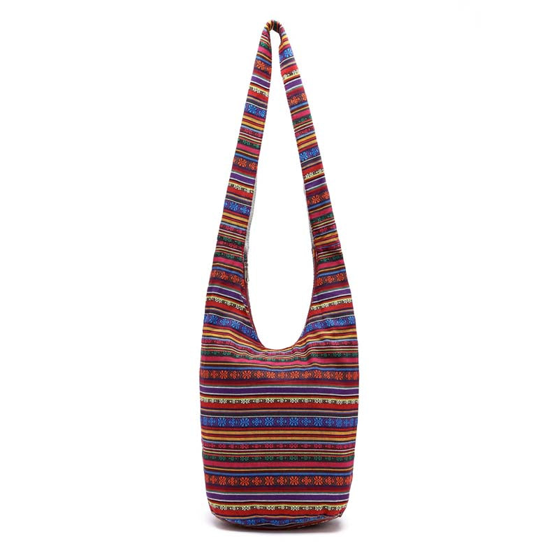 Damen Vintage-Handtasche mit Jacquard-Muster Jully