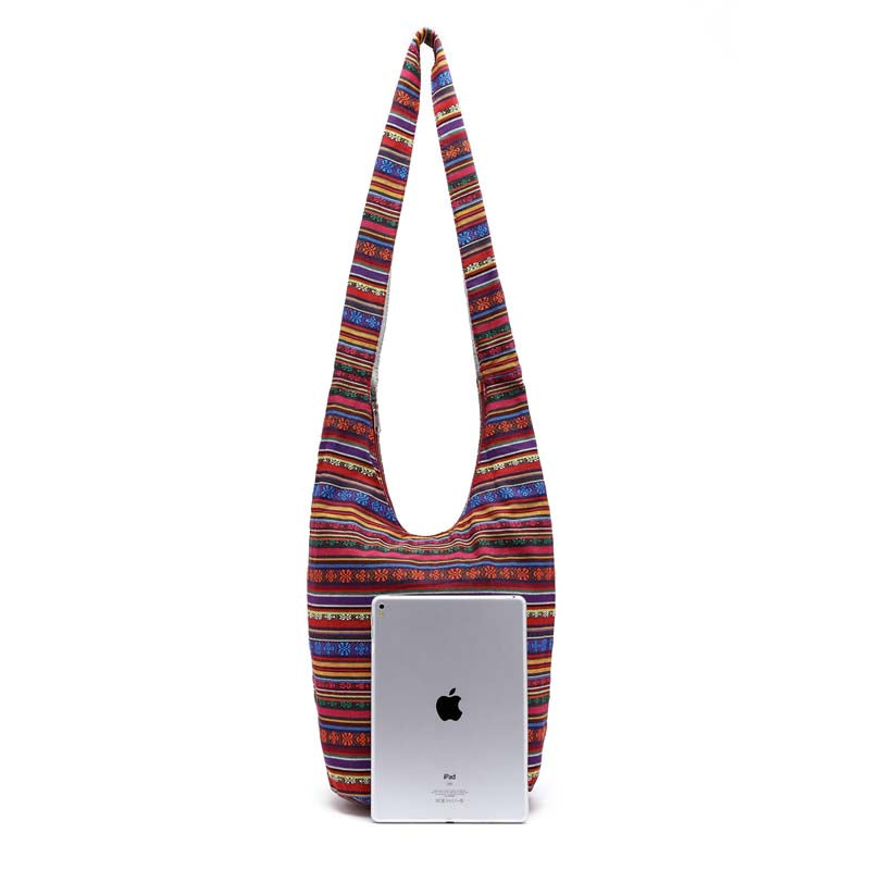 Damen Vintage-Handtasche mit Jacquard-Muster Jully