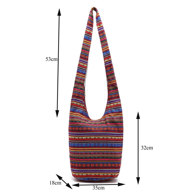 Damen Vintage-Handtasche mit Jacquard-Muster Jully