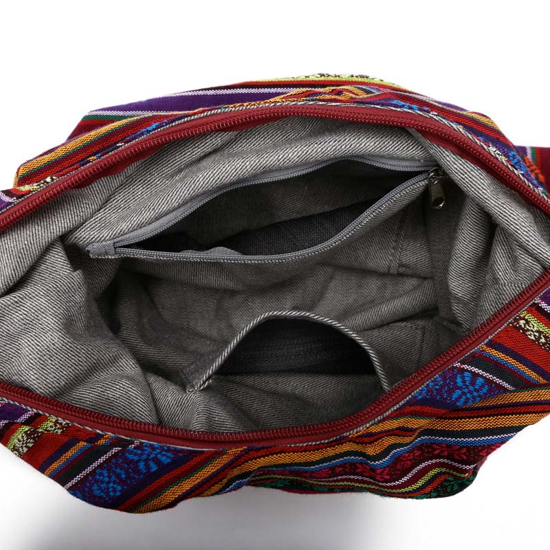 Damen Vintage-Handtasche mit Jacquard-Muster Jully