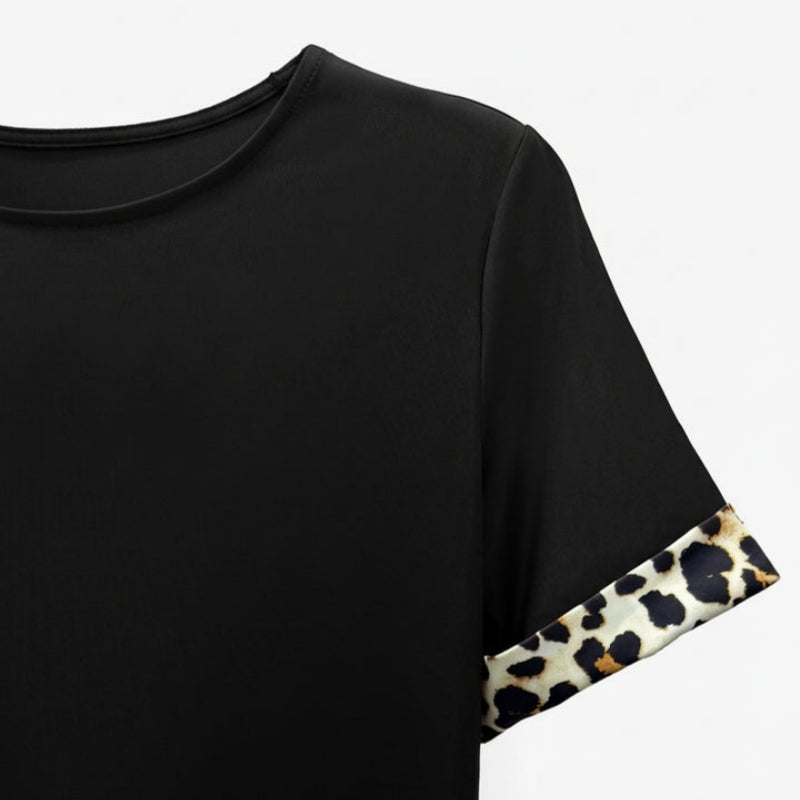 Damen Vintage-Kleid mit Leopardenmuster Jully
