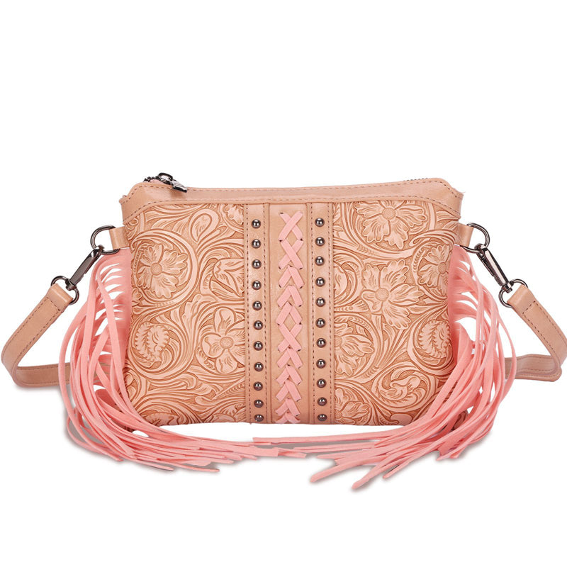 Damen Vintage-Tasche im Bohème-Stil mit Quaste Jully