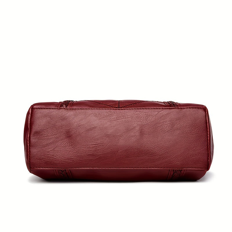 Damen Vintage-Tasche mit Quasten und Reißverschluss Jully