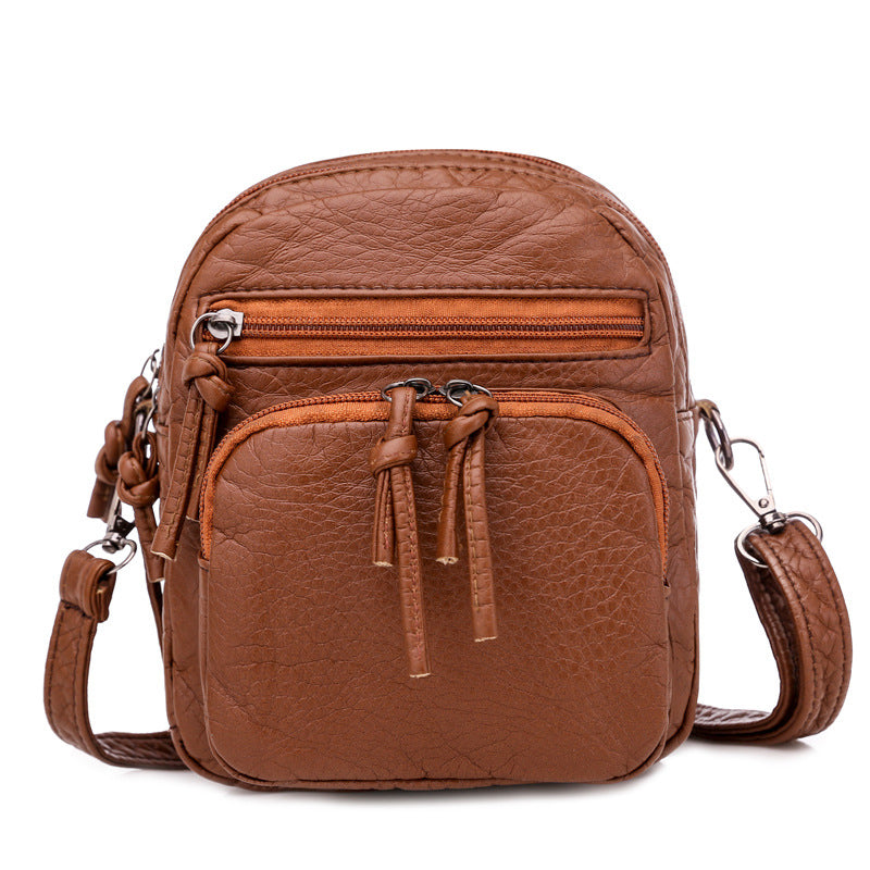 Damen Vintage Freizeittasche mit Reißverschluss Jully