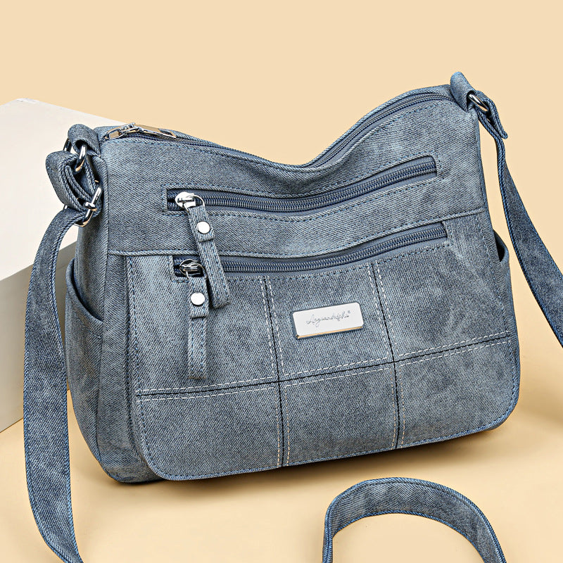 Damen Vintage Umhängetasche aus Nylon Jully