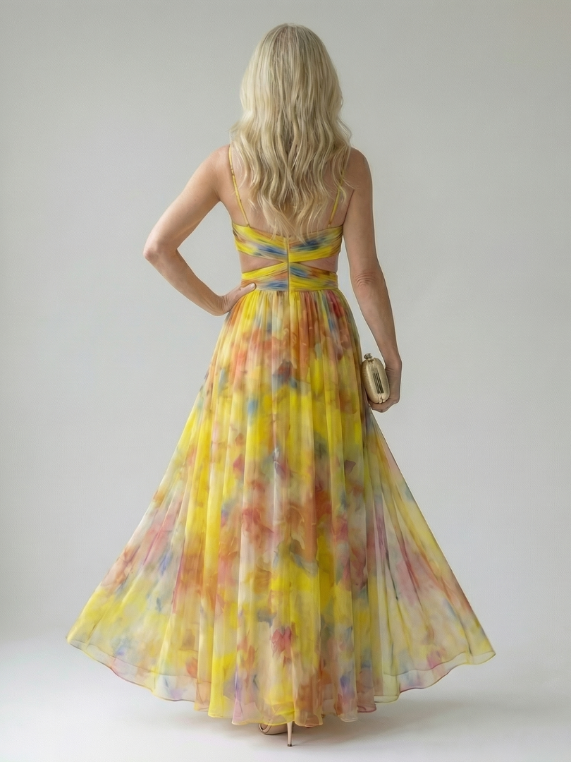 Damen Wickel-Maxikleid aus weichem Stoff in verschiedenen Farben Jully