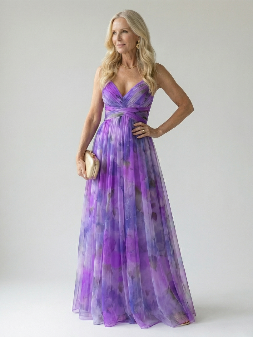 Damen Wickel-Maxikleid aus weichem Stoff in verschiedenen Farben Jully