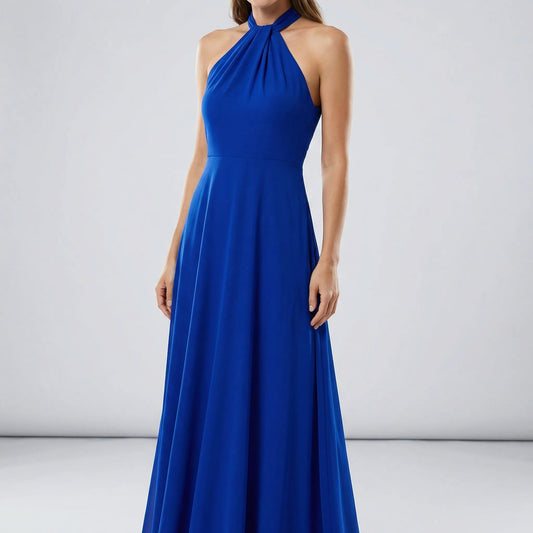 Damen Wickelkleid mit V-Ausschnitt in Maxi-Länge Jully