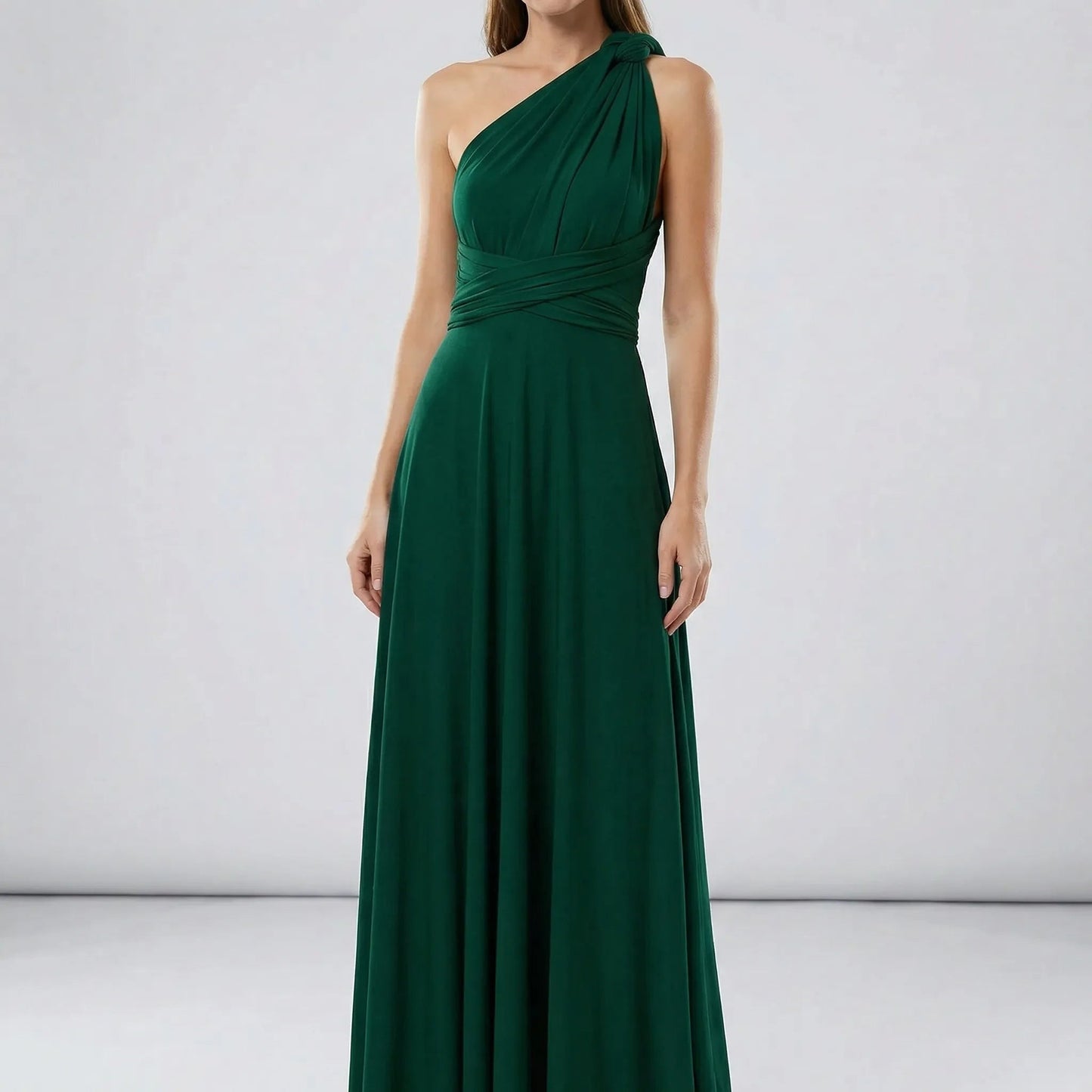 Damen Wickelkleid mit V-Ausschnitt in Maxi-Länge Jully