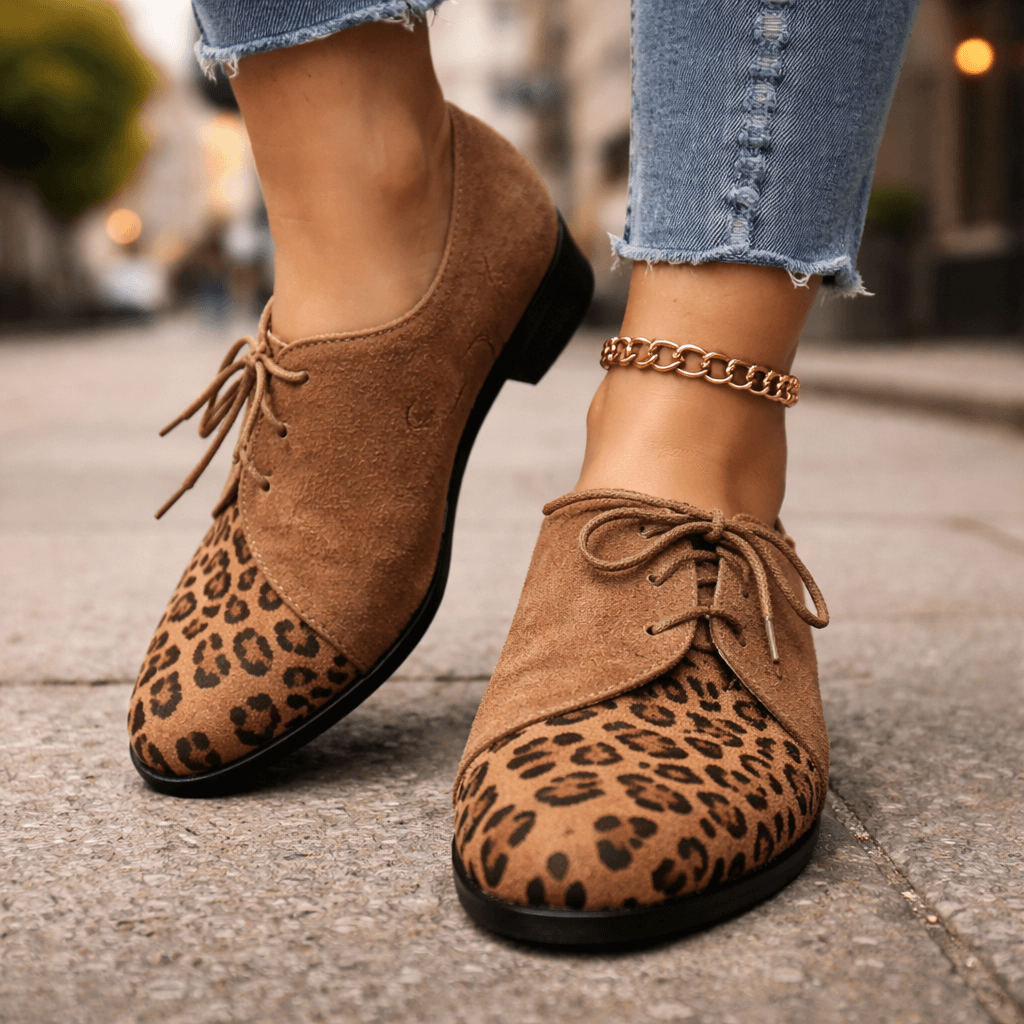 Damen Wildleder-Blockschuhe mit Schnürung Jully