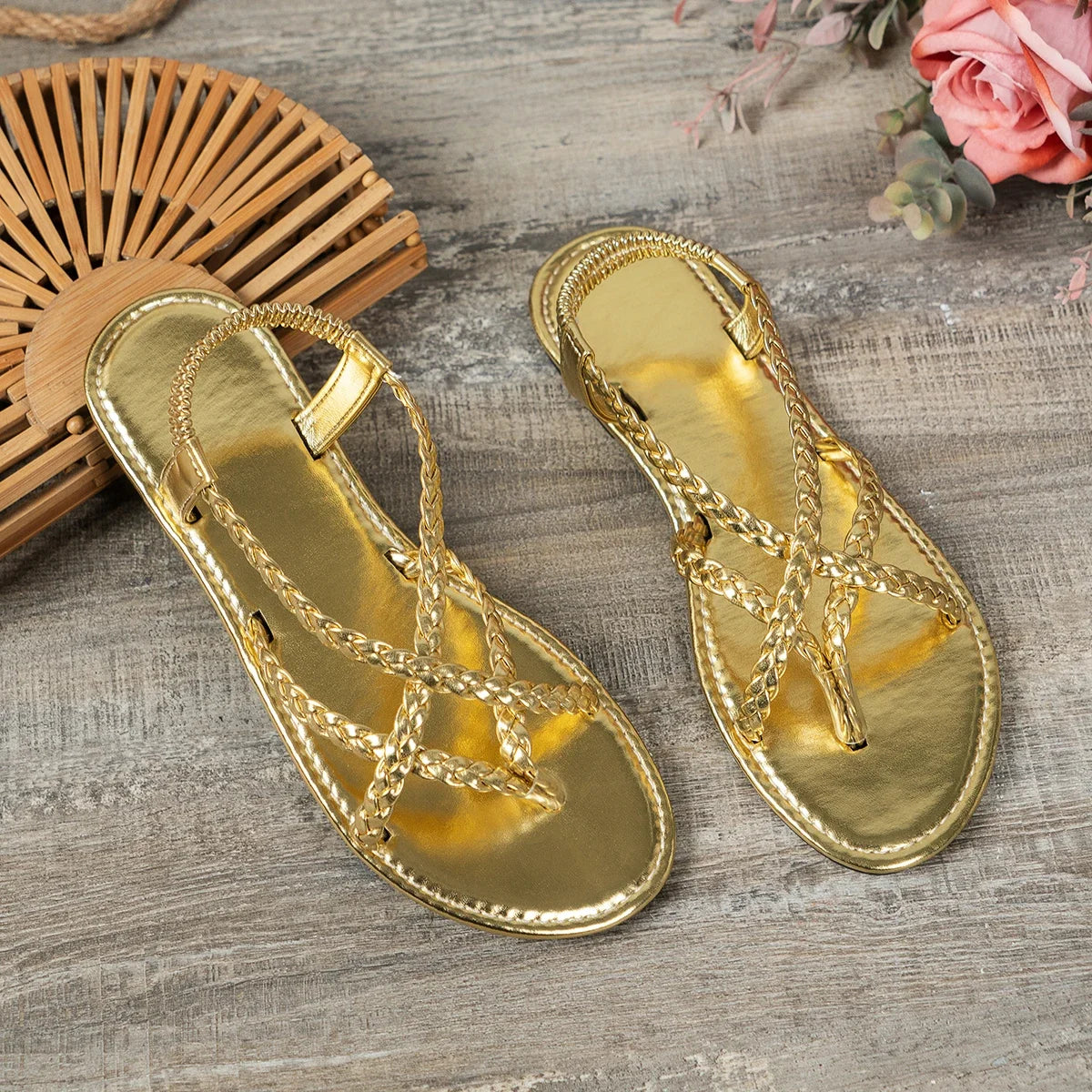 Damen Woven Sandalen mit Clip-Toe Jully