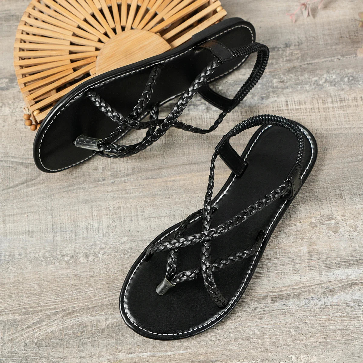 Damen Woven Sandalen mit Clip-Toe Jully