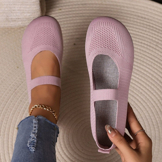 Damen flache Schuhe aus atmungsaktivem Netz Jully