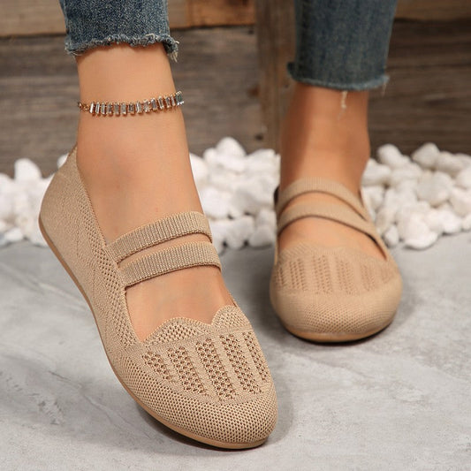Damen flache Schuhe aus atmungsaktivem Netz Jully