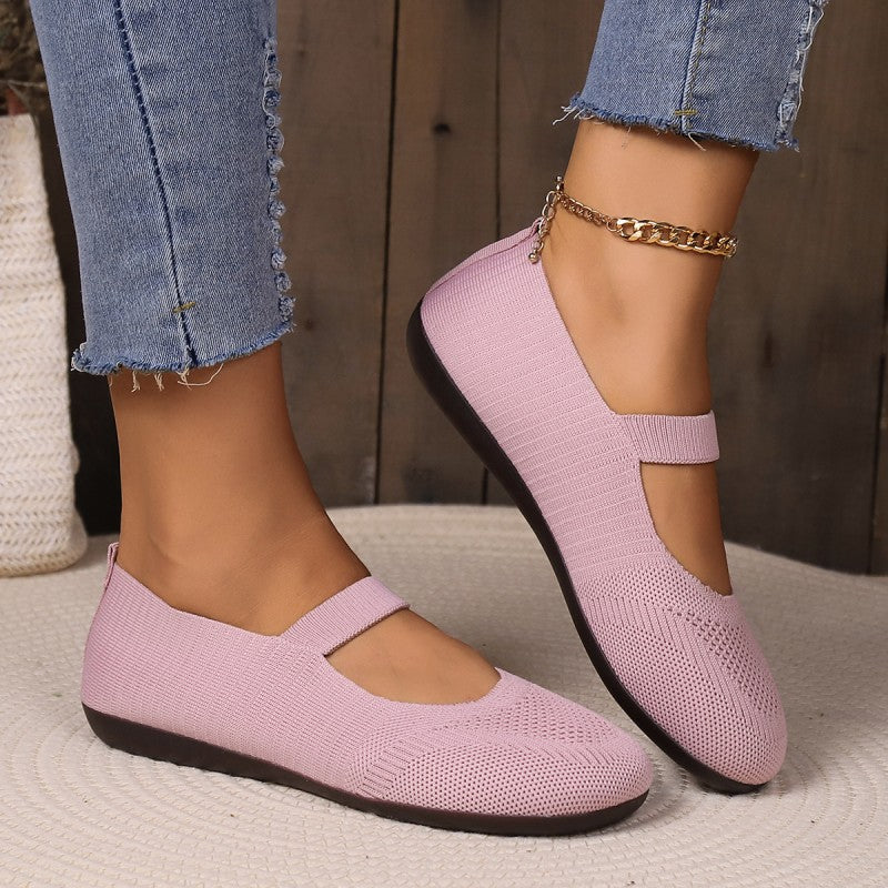 Damen flache Schuhe aus atmungsaktivem Netz Jully