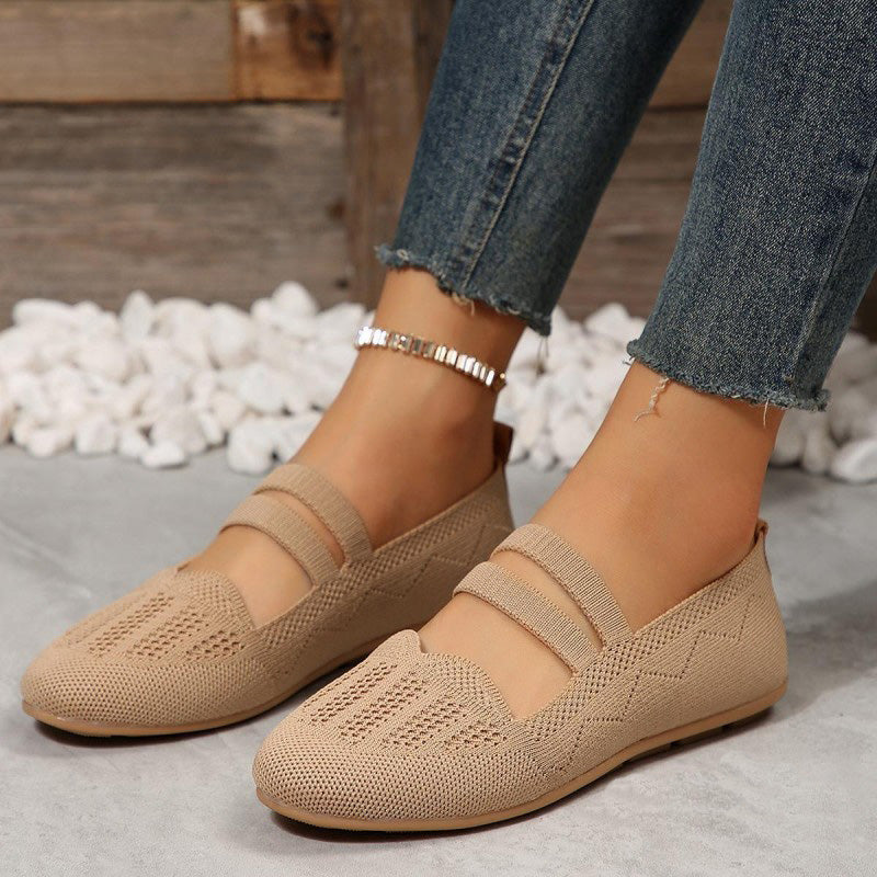 Damen flache Schuhe aus atmungsaktivem Netz Jully