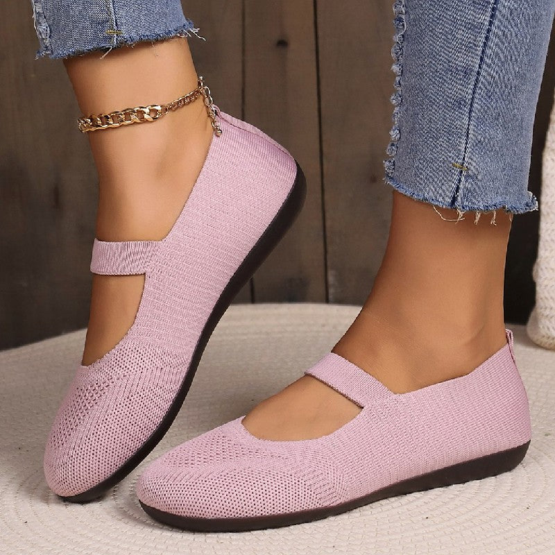 Damen flache Schuhe aus atmungsaktivem Netz Jully