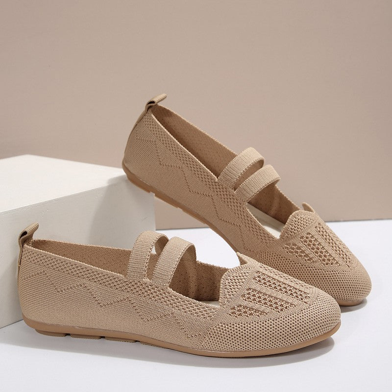 Damen flache Schuhe aus atmungsaktivem Netz Jully