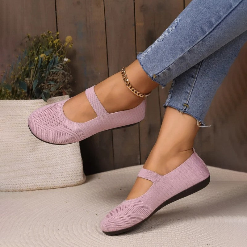Damen flache Schuhe aus atmungsaktivem Netz Jully