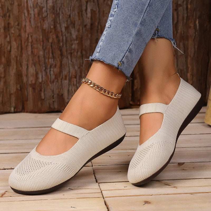 Damen flache Schuhe aus atmungsaktivem Netz Jully