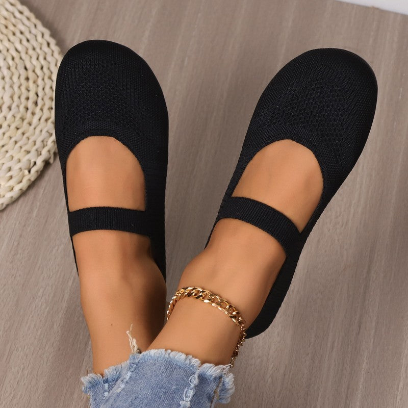 Damen flache Schuhe aus atmungsaktivem Netz Jully