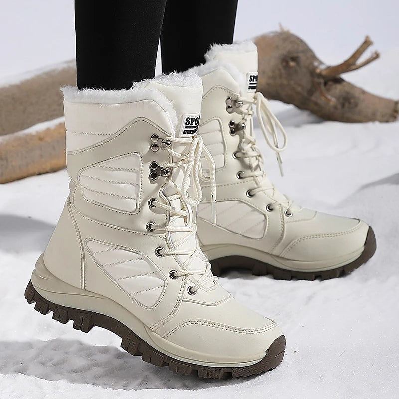 Women's Fluffy Collar Cold Weather Boots