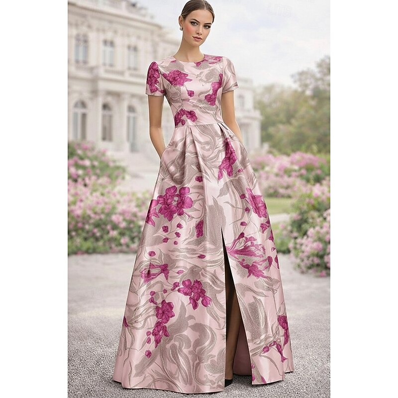 Women's Vintage Neckline Puff Sleeve Dress