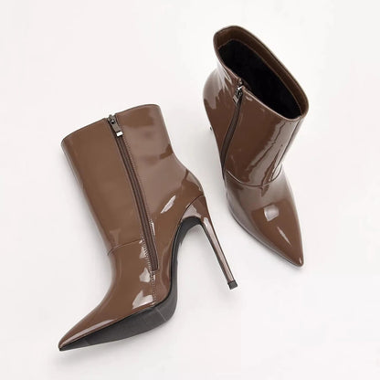 Women's Downtown Patent Stiletto Ankle Boots