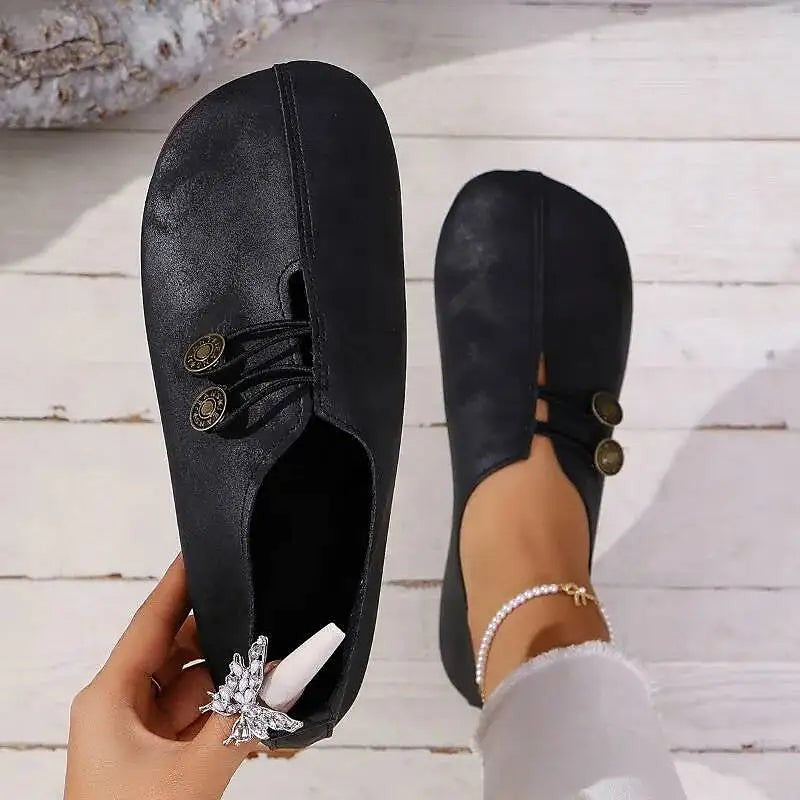 Women's Distressed Faux Suede Driving Loafers