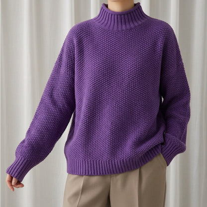 Women's Fleece Lined Turtleneck Top
