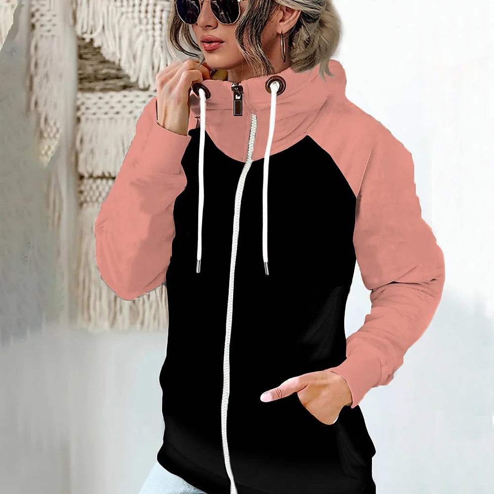 Women's Soft Knit Full Zip Hoodie Sleeve