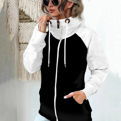 Women's Soft Knit Full Zip Hoodie Sleeve