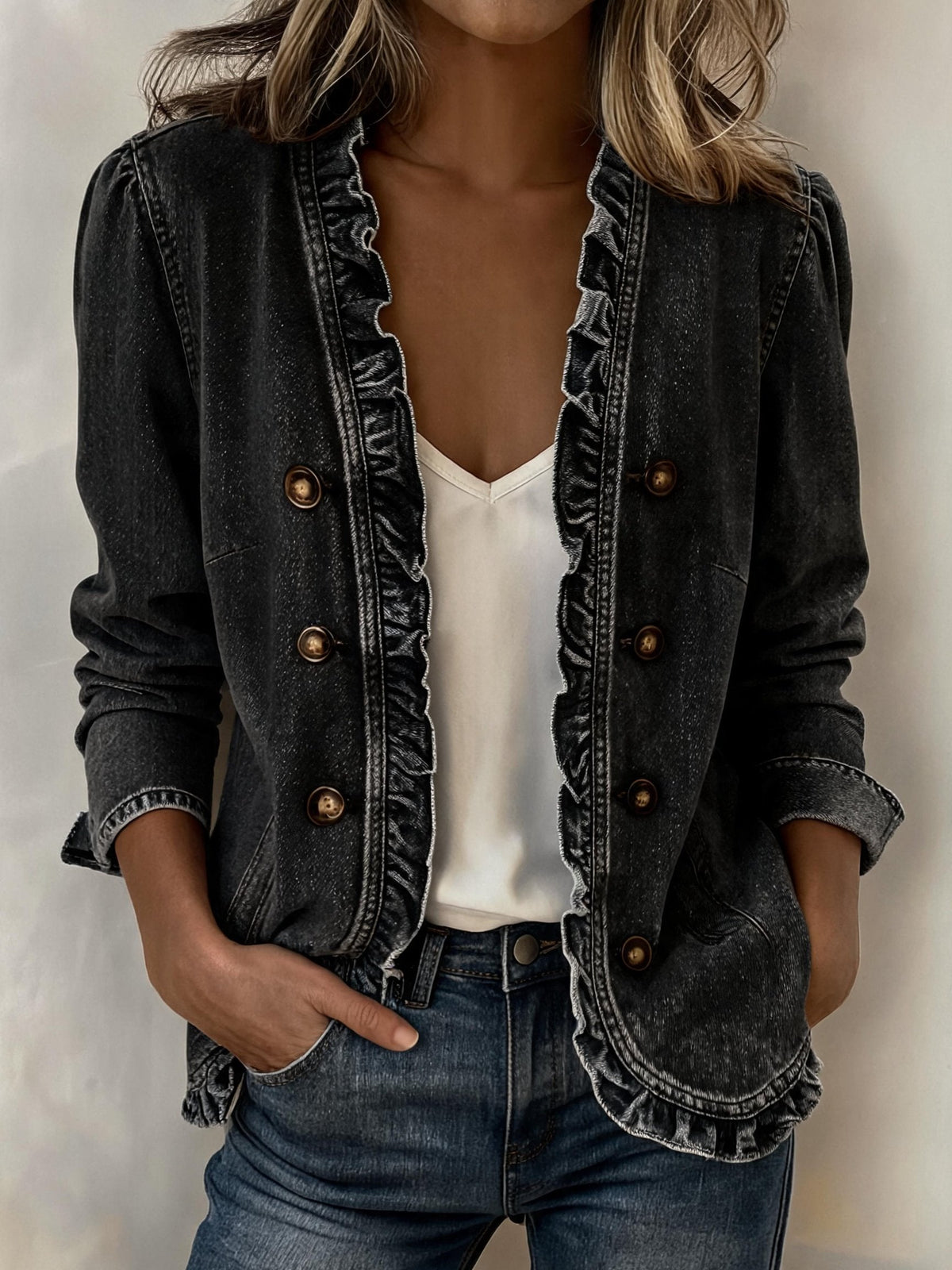 Women's Classic Denim Jacket for Fall